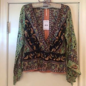 FREE PEOPLE “Rosalie” wrap top